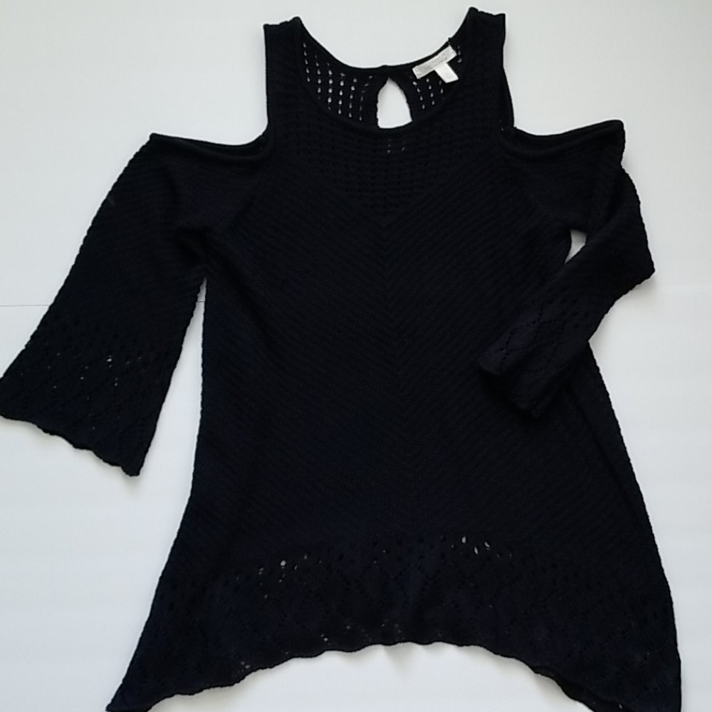 Cold shoulder sweater